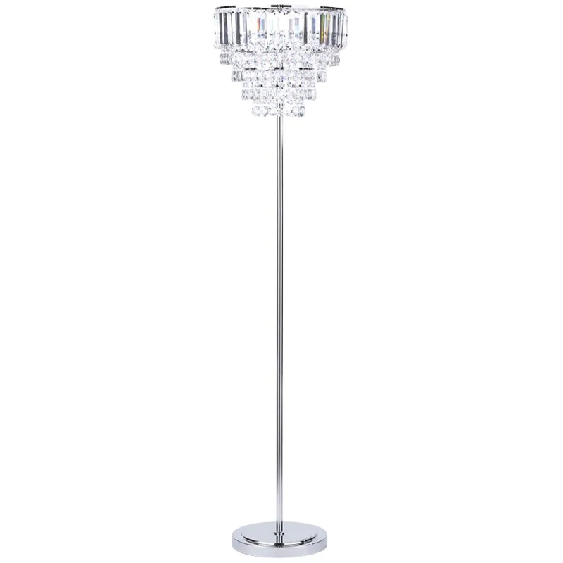 BHS BHS Paladina Floor Lamp - Chrome/Clear