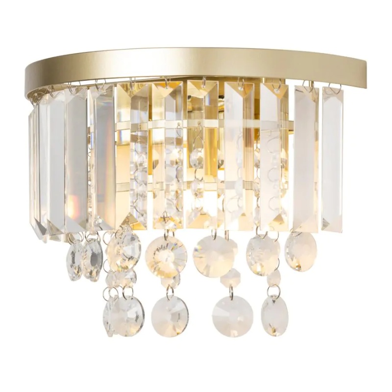 BHS BHS Paladina Wall Light - Brass/Clear