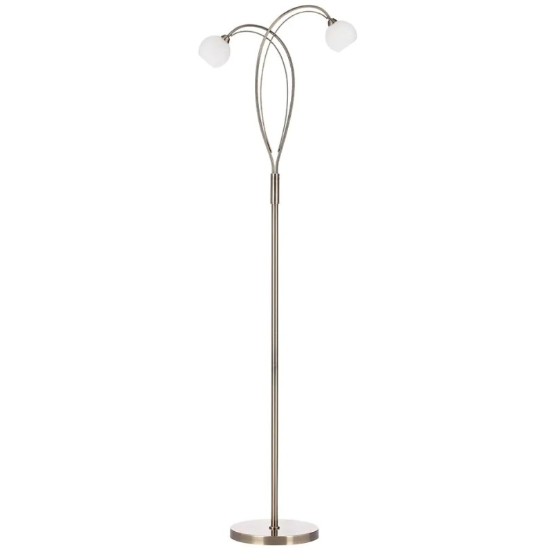 BHS BHS Soni Floor Lamp - Antique Brass/Alabaster