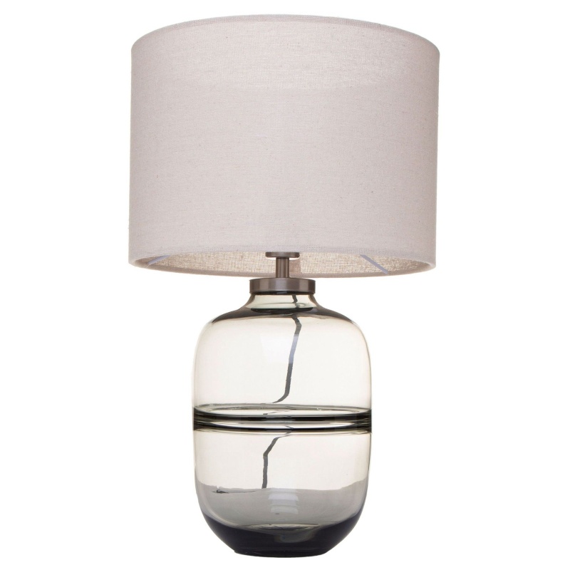 BHS BHS Maple Clear Table Lamp - Smoke