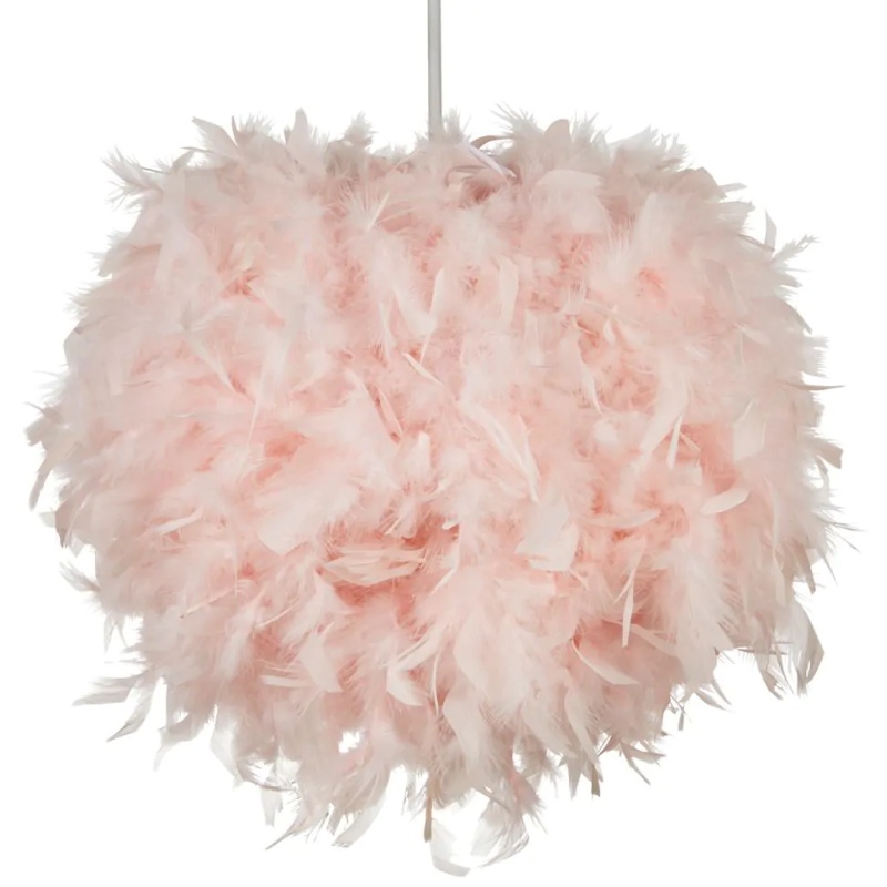 BHS BHS Feather Easy Fit Light Shade 40cm - Pink