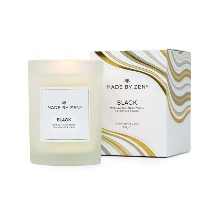 MadebyZen Black Signature Scented Candle - 250g