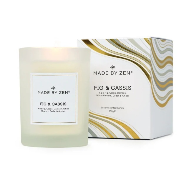 Made By Zen Fig and Cassis Signature Scented Candle - 250g