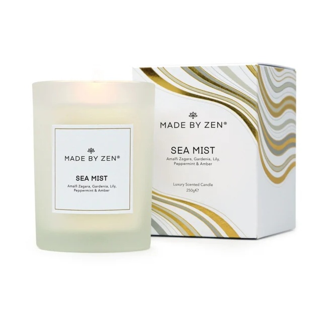 MadebyZen Sea Mist Signature Scented Candle - 250g