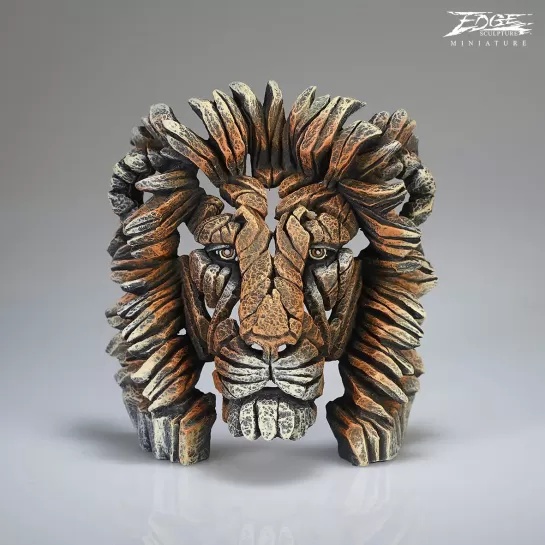 Edge Lion Bust Miniature Sculpture