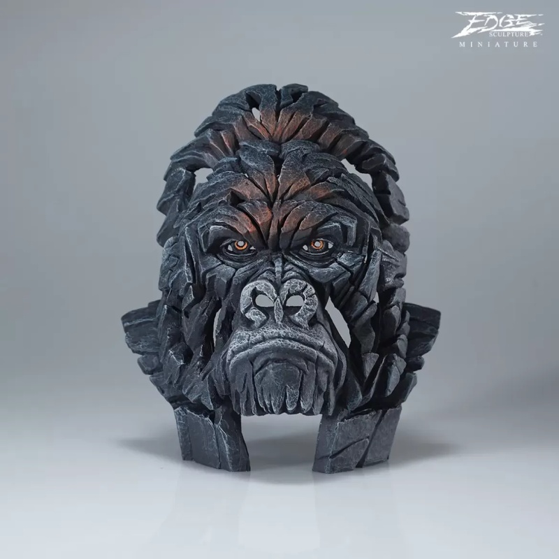 Edge Gorilla Bust Miniature Sculpture