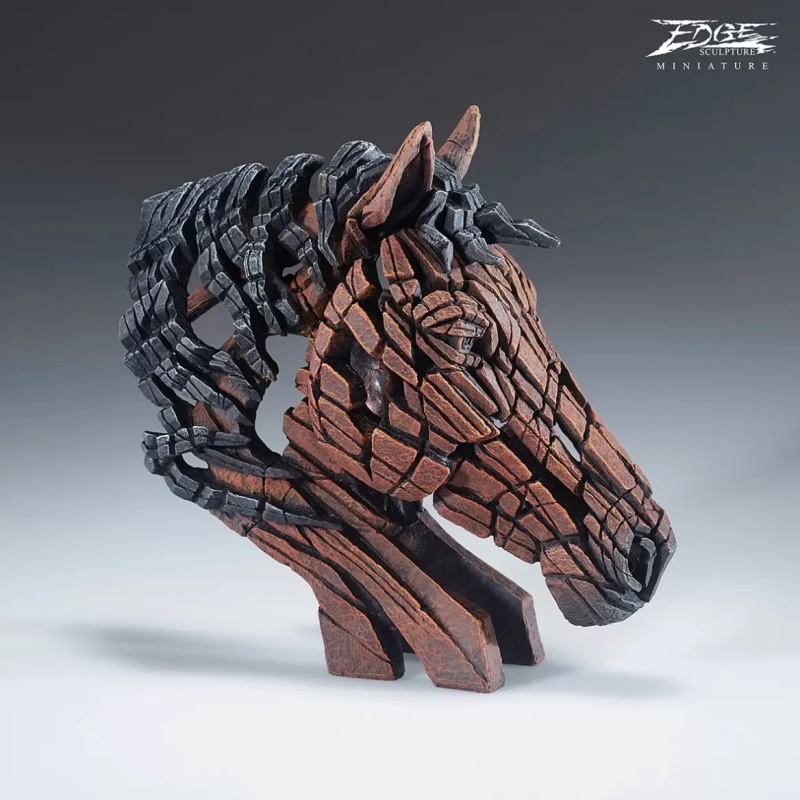 Edge Horse Bust Miniature Sculpture