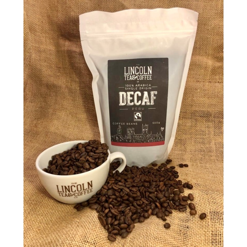 The Lincoln Tea & Coffee Co The Lincoln Tea & Coffee Co Decaffeinated 100% Arabica Peruvian Coffee Beans - 500g