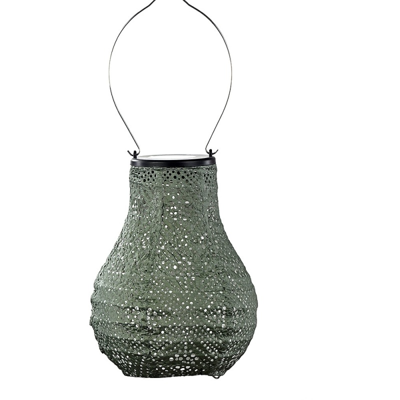 Lumiz Bulb Solar Lantern - 16cm - Topaze - Sage Green