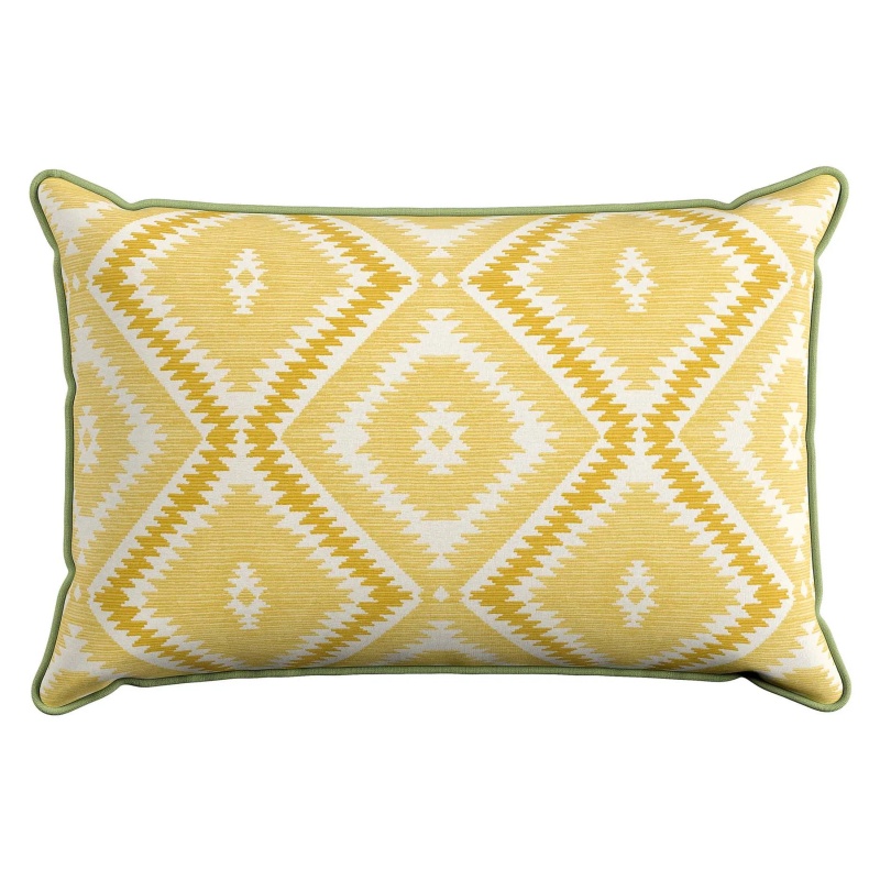 Sanderson Options Summer Peony Cushion 50x30cm - Light Green