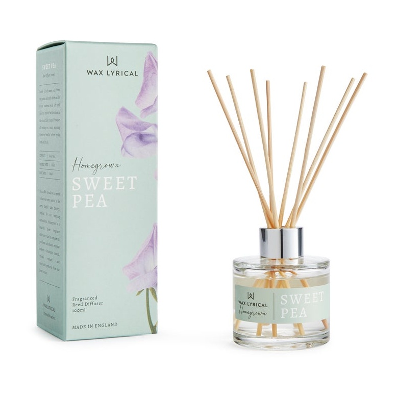 Wax Lyrical Homegrown Sweet Pea Reed Diffuser