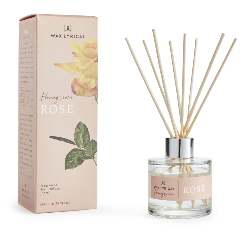 Wax Lyrical Homegrown Rose Reed Diffuser