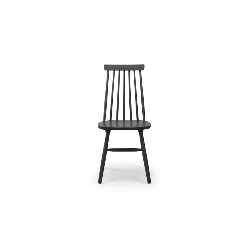 alassio Spindle back dining chair black