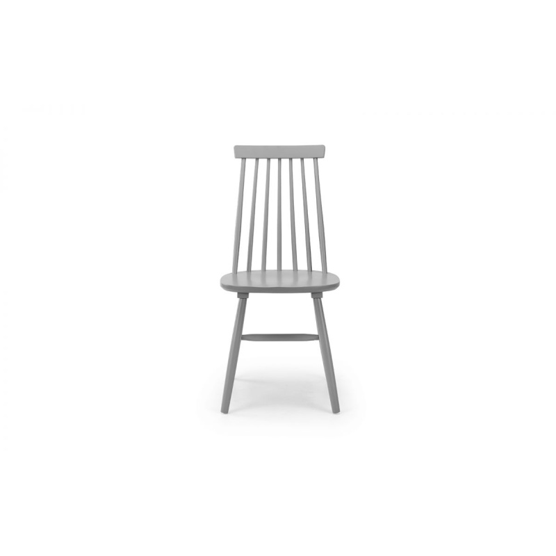 alassio spindle back dining chair grey