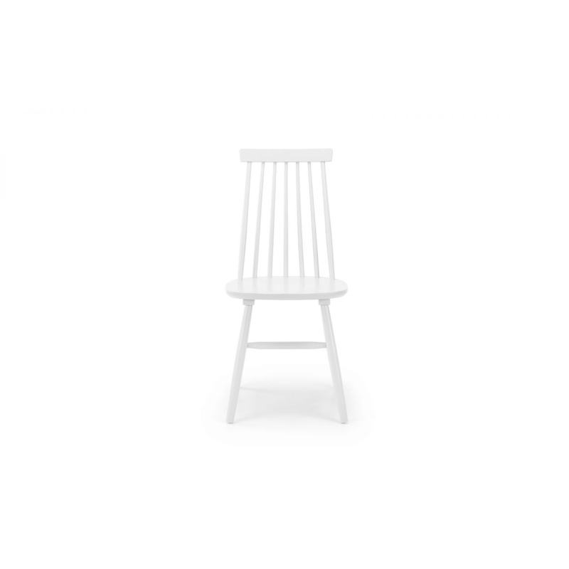 alassio spindle back chair white