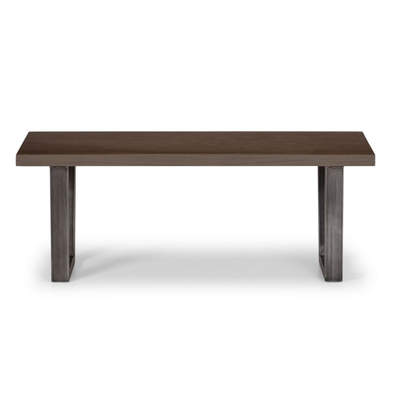 brooklyn dark oak bench front