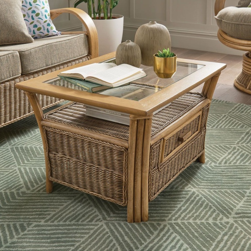 Daro Waterford Natural Wash Coffee Table With Drawer