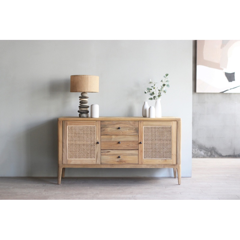 Daro Lymington 2 Door 3 Drawer French Cane Sideboard