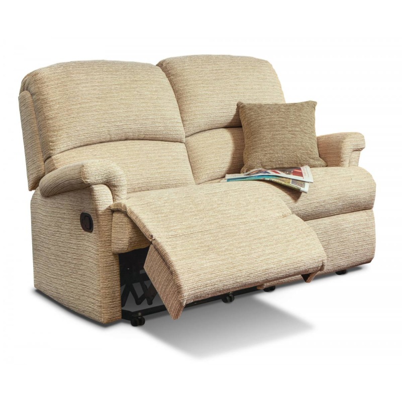 Sherborne Nevada Small 2 Seater Recliner Sofa - Manual - Leather Grade 1