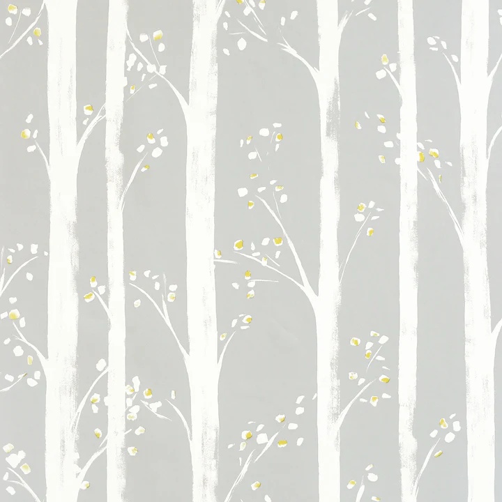 Arthouse Pretty Trees Wallpaper - Ochre/Grey