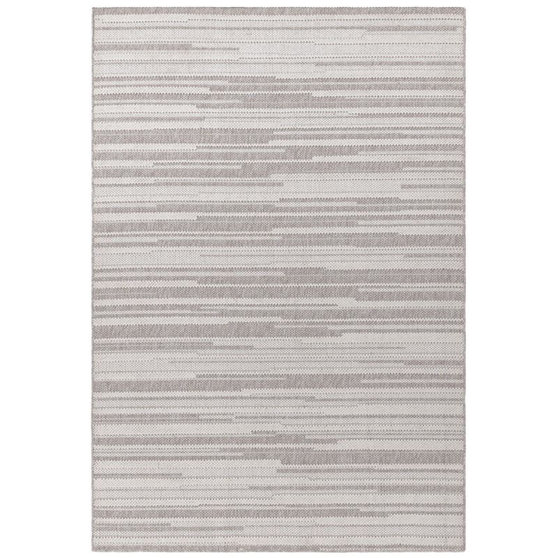 Asiatic Camber Stripe Modern Textured Rug - Grey - 80cm x 150cm