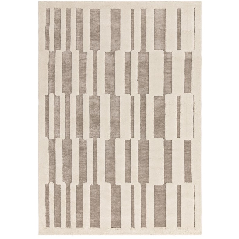 Asiatic Asiatic Valley Tile Geometric 3D Rug - Natural/Ivory