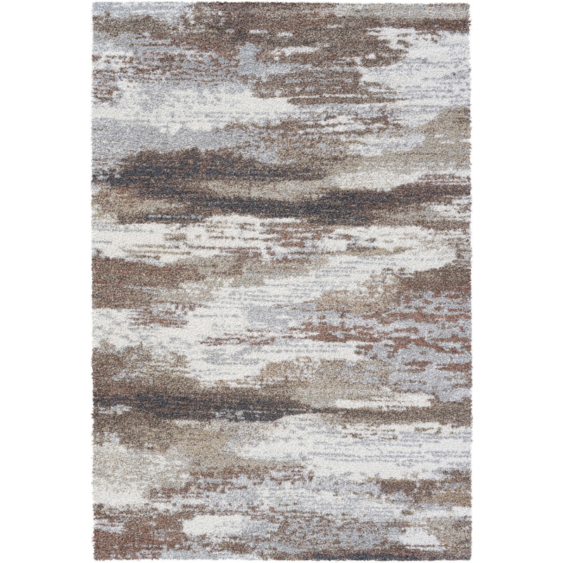 Mastercraft Mastercraft 023-0381/6787 Mehari Heatset Shaggy Rug - Brown/Grey