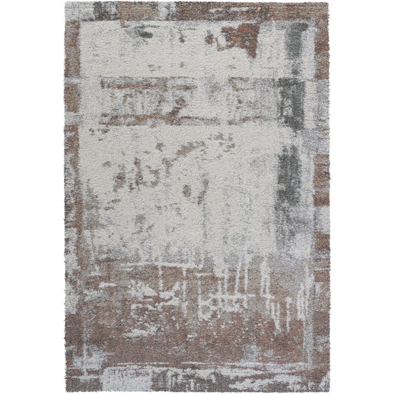 Mastercraft Mastercraft 023-0394/6767 Mehari Heatset Shaggy Rug - Brown/Grey