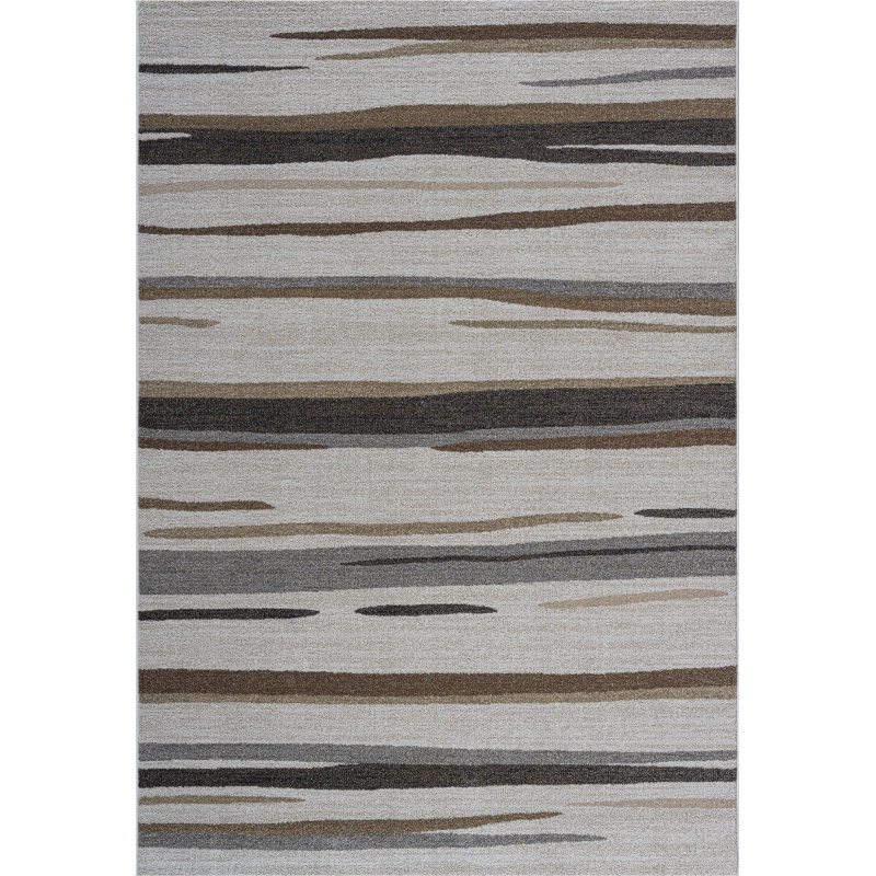 Mastercraft 034-0147/6464 Liberty Heatset Rug - Brown/Grey - 160cm x 230cm