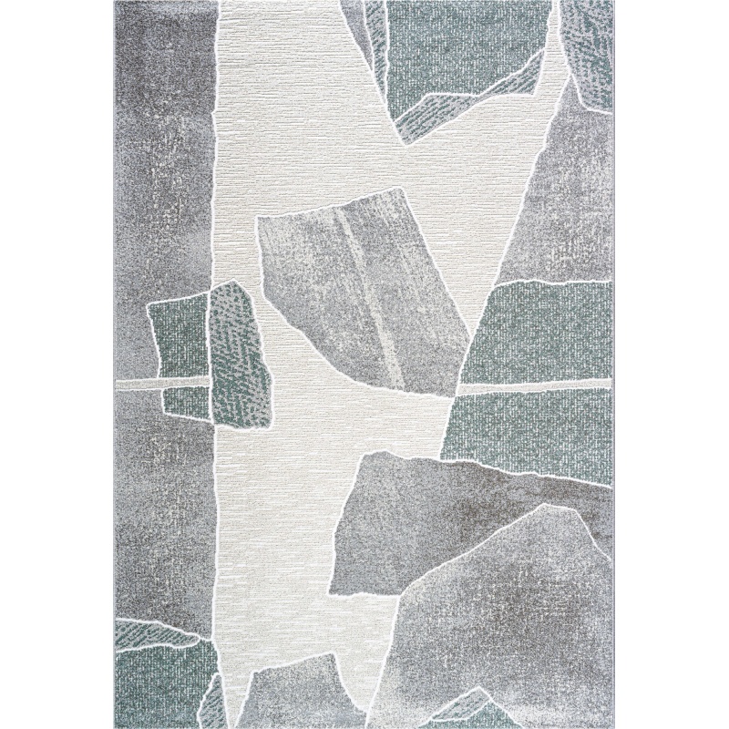 Mastercraft 046-0038/6141 Milano Rug - Grey/Green - 160cm x 230cm