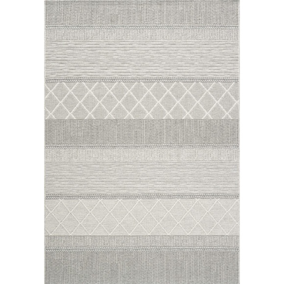 Mastercraft 99052-3037-96 Highline Wool Flatweave Rug - Grey