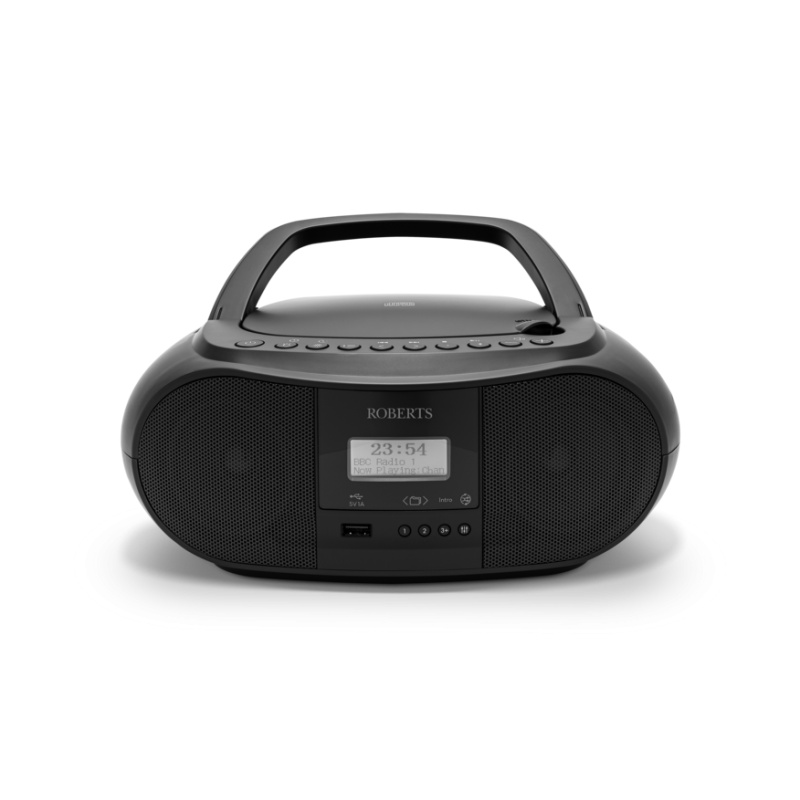 Roberts ZOOMBOX4BK CD/DAB/FM Portable Radio - Black