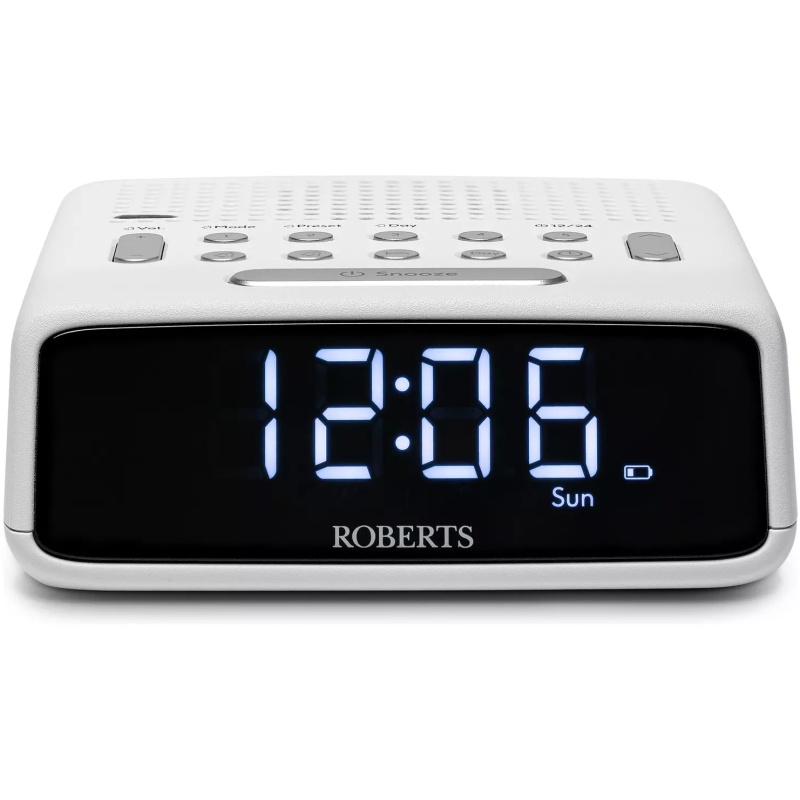 Roberts ORTUSFMW Ortus FM Alarm Clock Radio - White