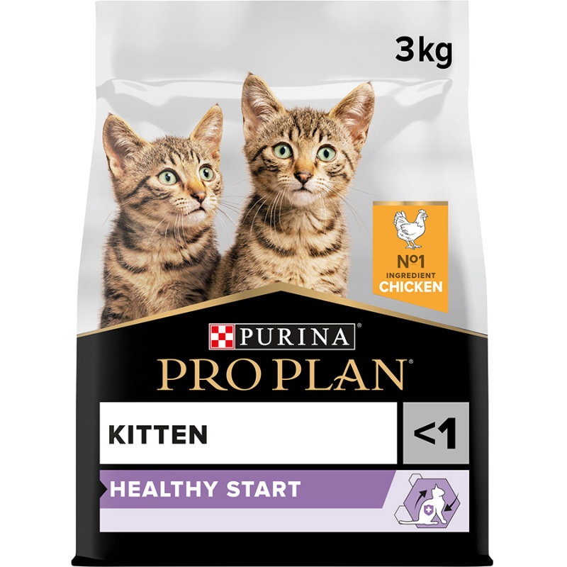 Purina Pro Plan Kitten Healthy Start Chicken Dry Cat Food - 3kg