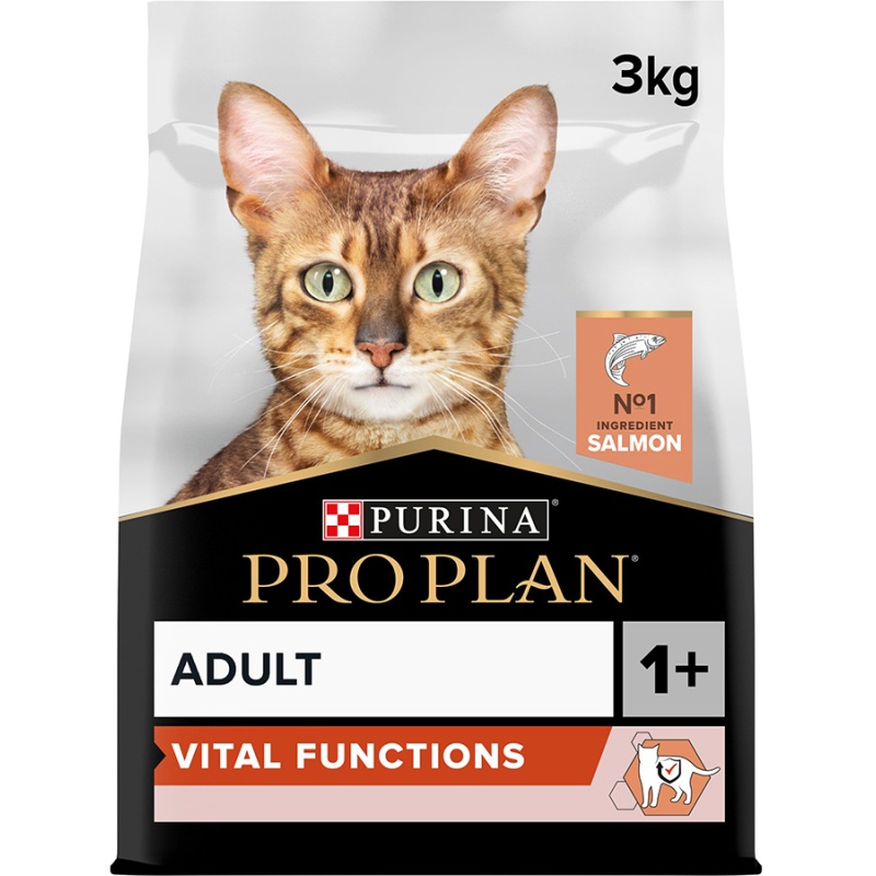 Purina Pro Plan Vital Functions Salmon Dry Cat Food - 3kg