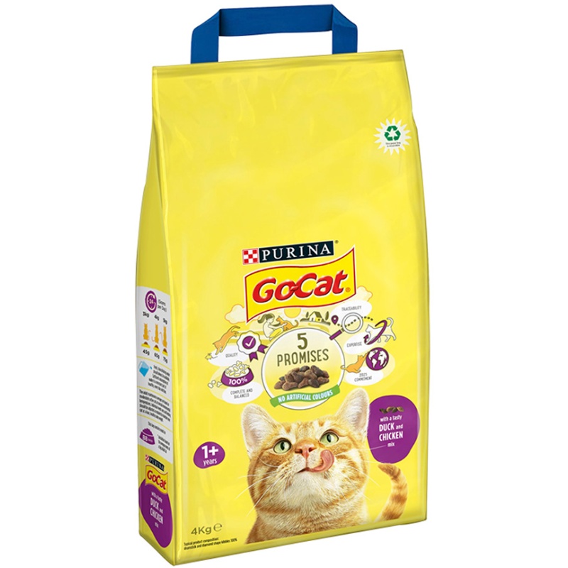 Go-Cat Chicken & Duck Dry Cat Food 4kg