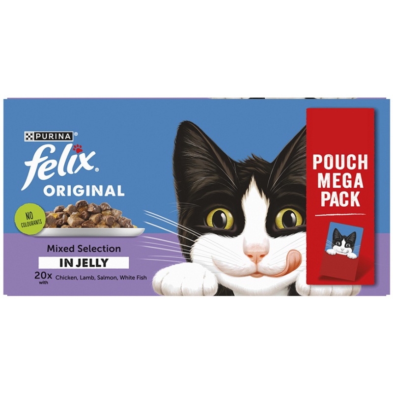 Felix Original Senior Mixed Selection in Jelly Wet Cat Food - 80 x 85g