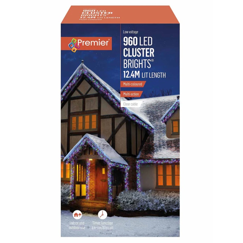 Premier Premier 960 M-A LED Cluster Timer Lights 12.4m - Multi