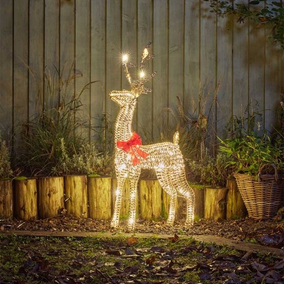 Smart Garden Glittertwist Reindeer 80cm - Gold