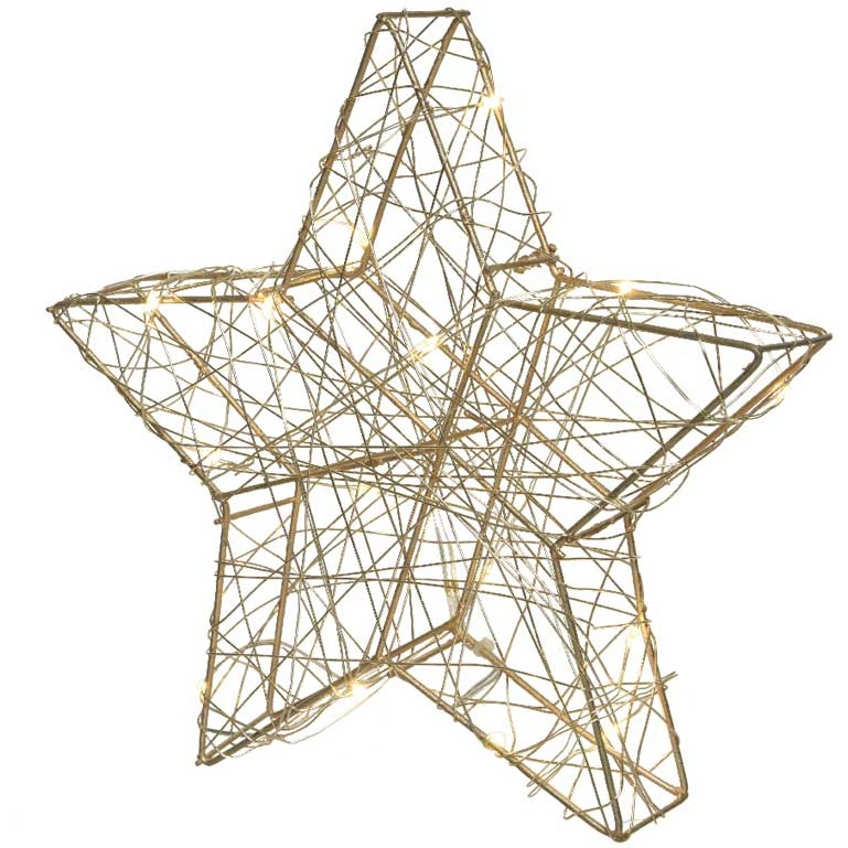 Lumineo Lumineo 3D Micro LED Gold Star 20cm