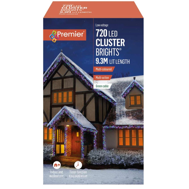 Premier Premier 720 M-A LED Cluster Timer Lights 9.3m - Multi