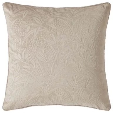 Laura Ashley Barley Embossed Cushion 50cm - Natural