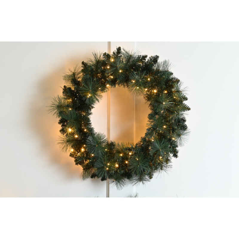 Festive Lit LED Firefly Wreath Battery Operated - 60cm