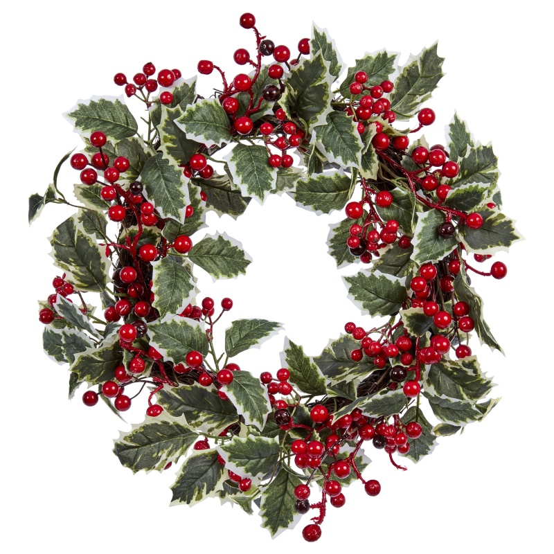 Smart Garden Hollyberry Wreath - 50cm