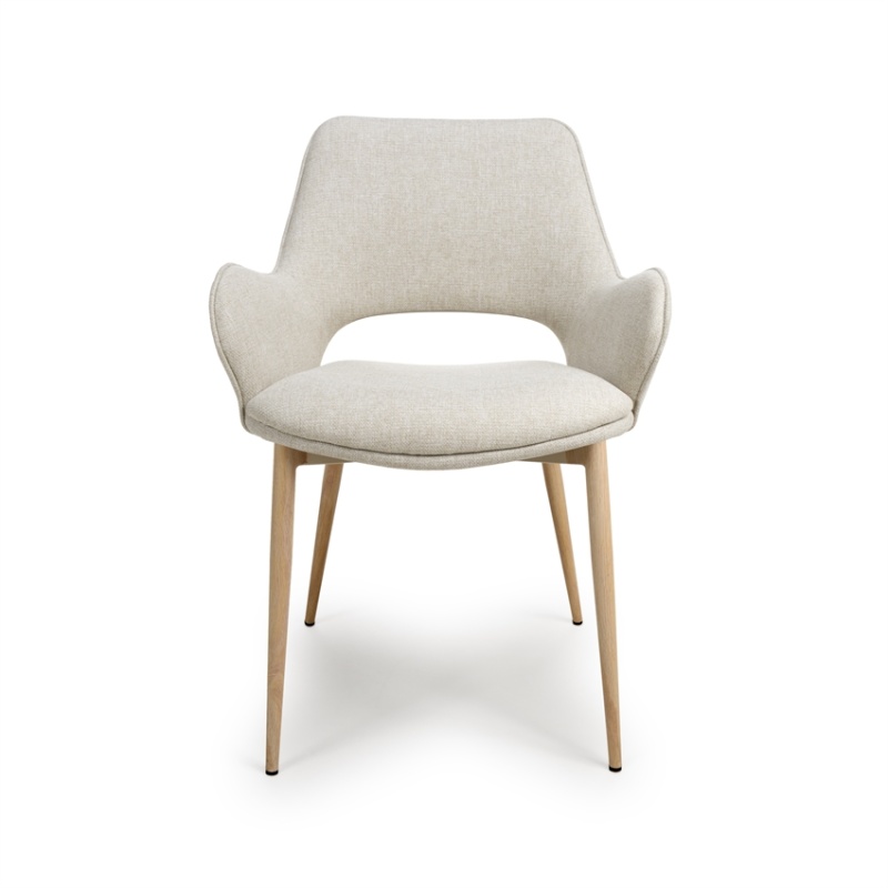 Collins Fabric Dining Chair - Natural