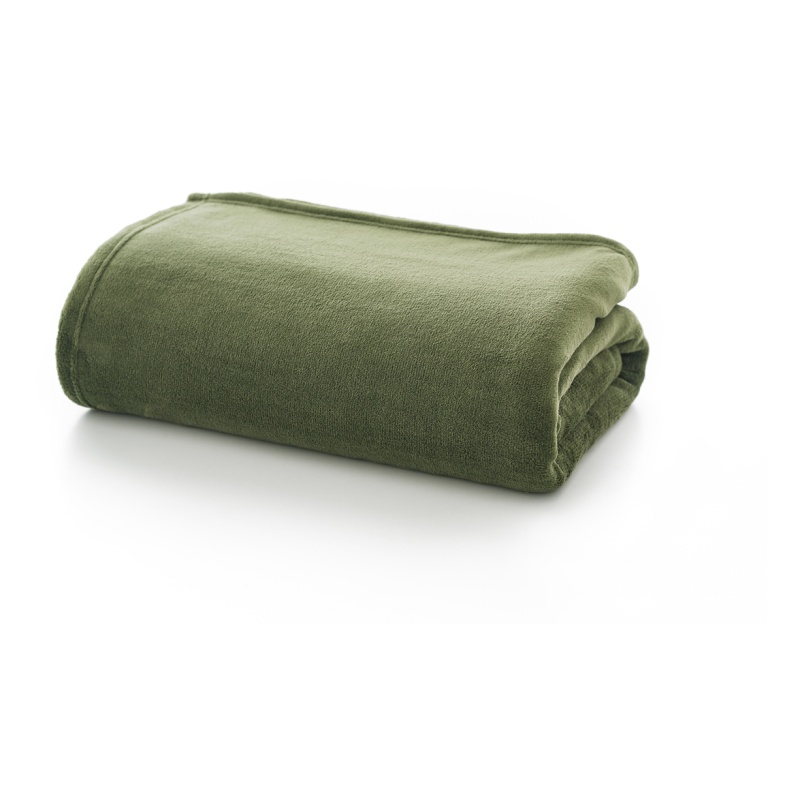 Deyongs Snuggle Touch Supersoft Fleece Throw - Olive