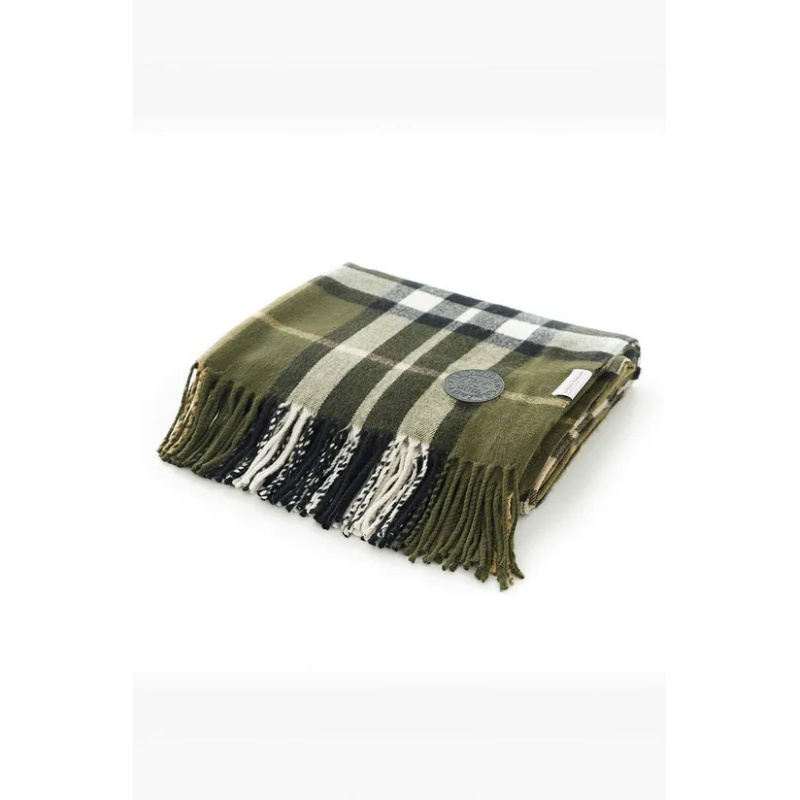 Deyongs Fergus Tartan Throw - Green