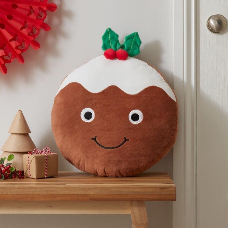 Catherine Lansfield 3D Cushion - Christmas Pudding