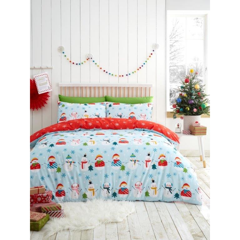 Fusion Christmas Snowman Duvet Set