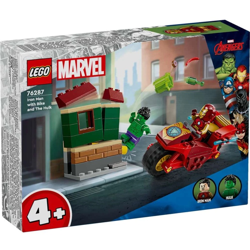 LEGO LEGO 76287 Marvel Iron Man with Bike and The Hulk